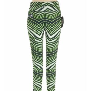 Zubaz NFL Seattle Seahawks Women's Basic Zebra Print Legging